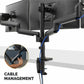 Fellowes Platinum Series Triple Monitor Arm - 8042601