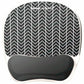 Fellowes Photo Gel Mouse Pad Wrist Rest with Microban&reg; - Black Chevron - 9549901