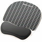 Fellowes Photo Gel Mouse Pad Wrist Rest with Microban&reg; - Black Chevron - 9549901