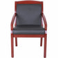Lorell Sloping Arms Wood Frame Guest Chair - 20020