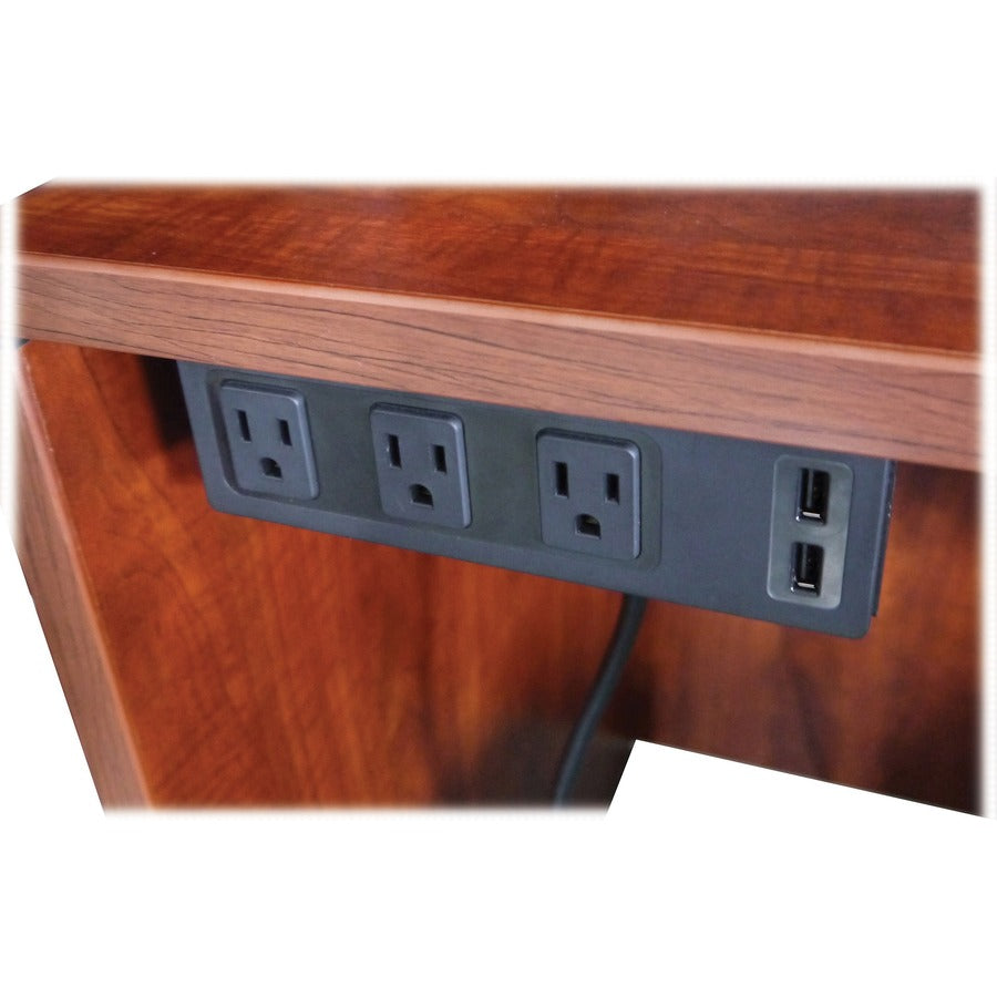 Lorell Under Desk AC Power Center with USB Charger - 33993