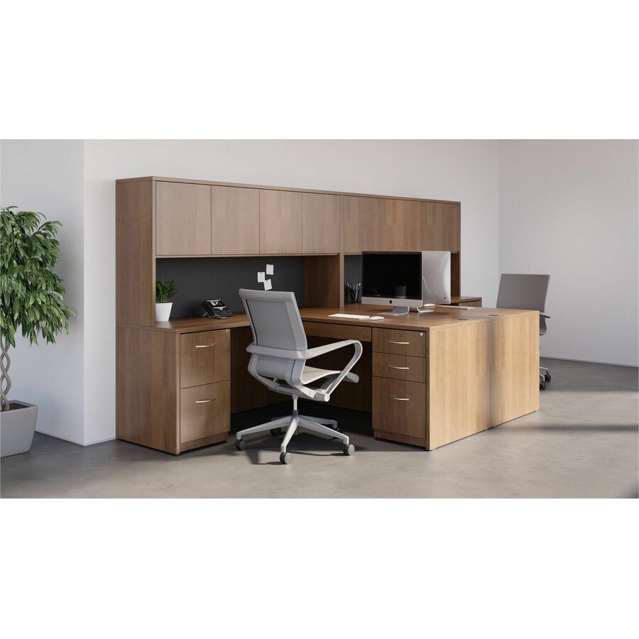 Lorell Essentials Series Stack-on Hutch with Doors - 34397
