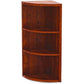 Lorell Essentials Series Hutch End Corner Bookcase - 69890