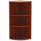 Lorell Essentials Series Hutch End Corner Bookcase - 69890