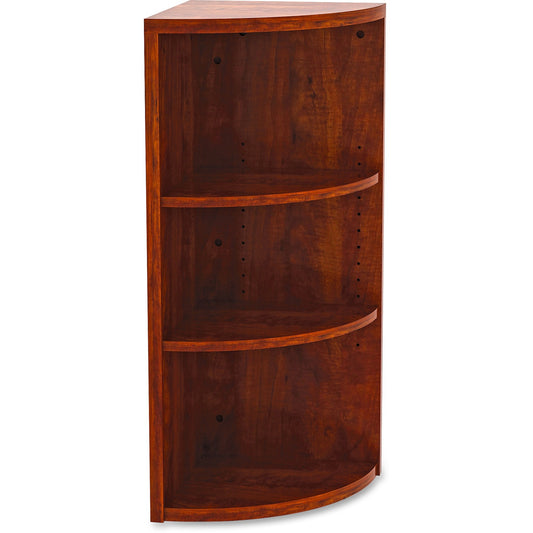 Lorell Essentials Series Hutch End Corner Bookcase