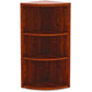 Lorell Essentials Series Hutch End Corner Bookcase - 69890