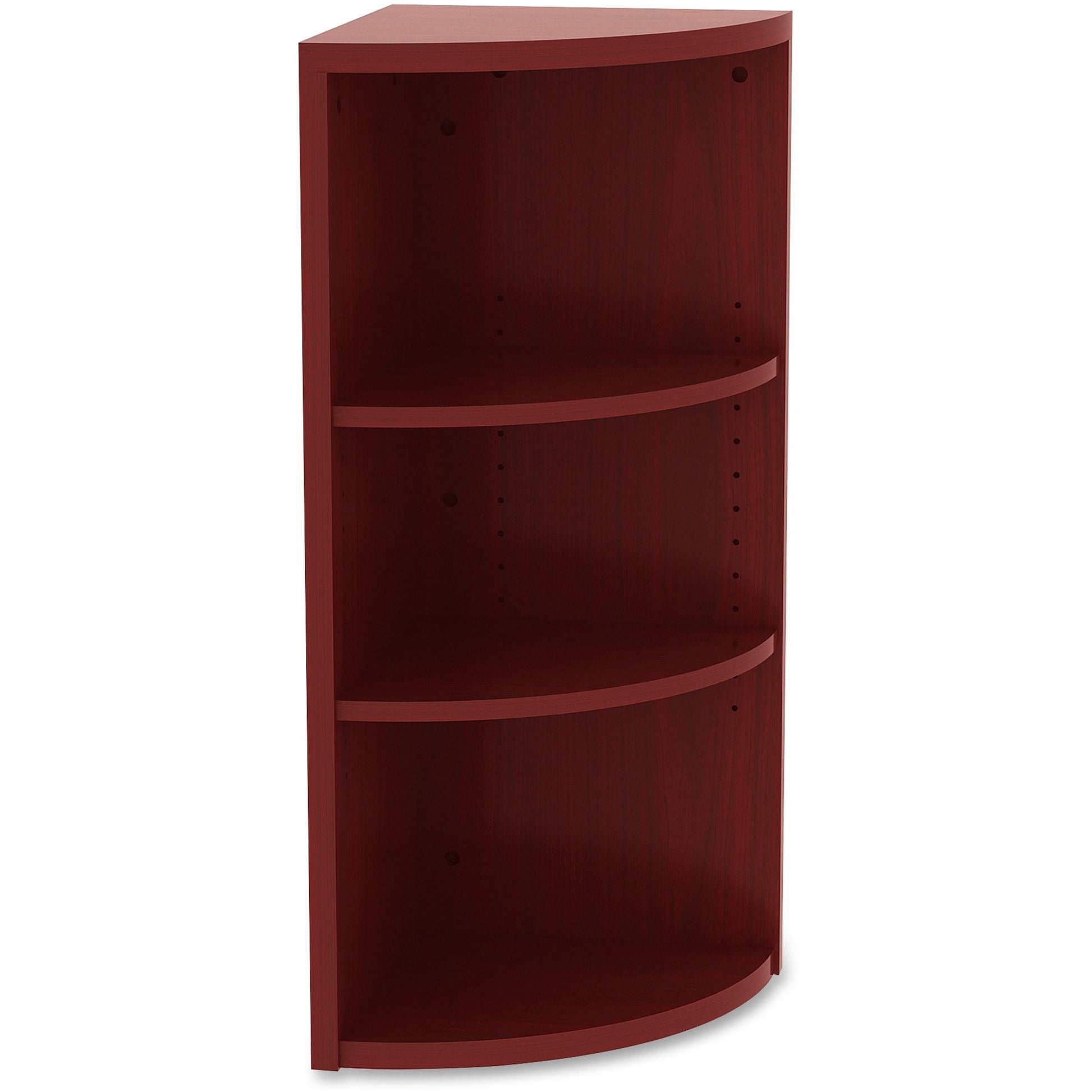 Lorell Essentials Series Hutch End Corner Bookcase