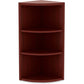 Lorell Essentials Series Hutch End Corner Bookcase - 69891