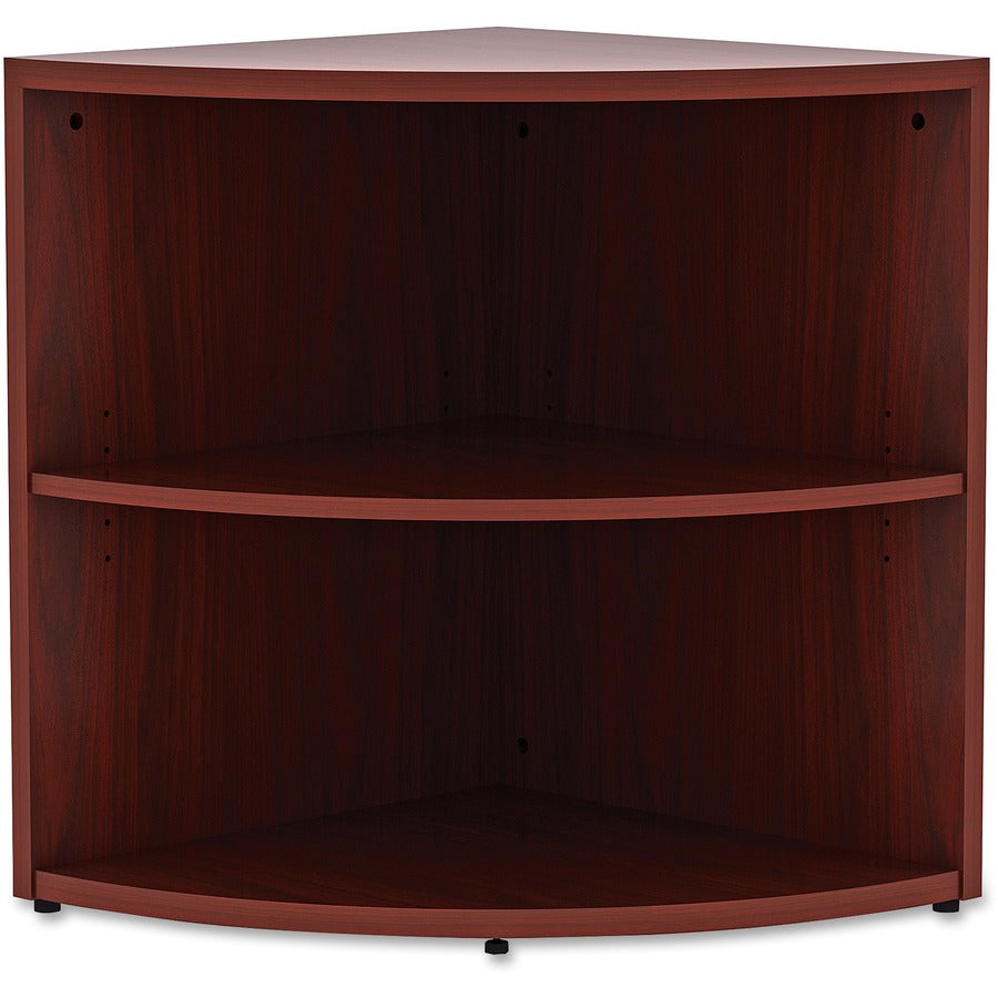 Lorell Essentials Series Desk End Corner Bookcase - 69893