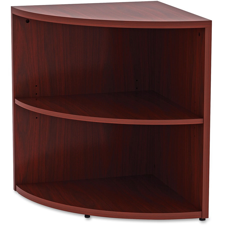 Lorell Essentials Series Desk End Corner Bookcase - 69893