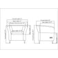 Lorell Fuze Modular Series Square Lounge Chair - 86910