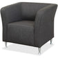Lorell Fuze Modular Series Square Lounge Chair - 86910