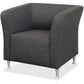 Lorell Fuze Modular Series Square Lounge Chair - 86910