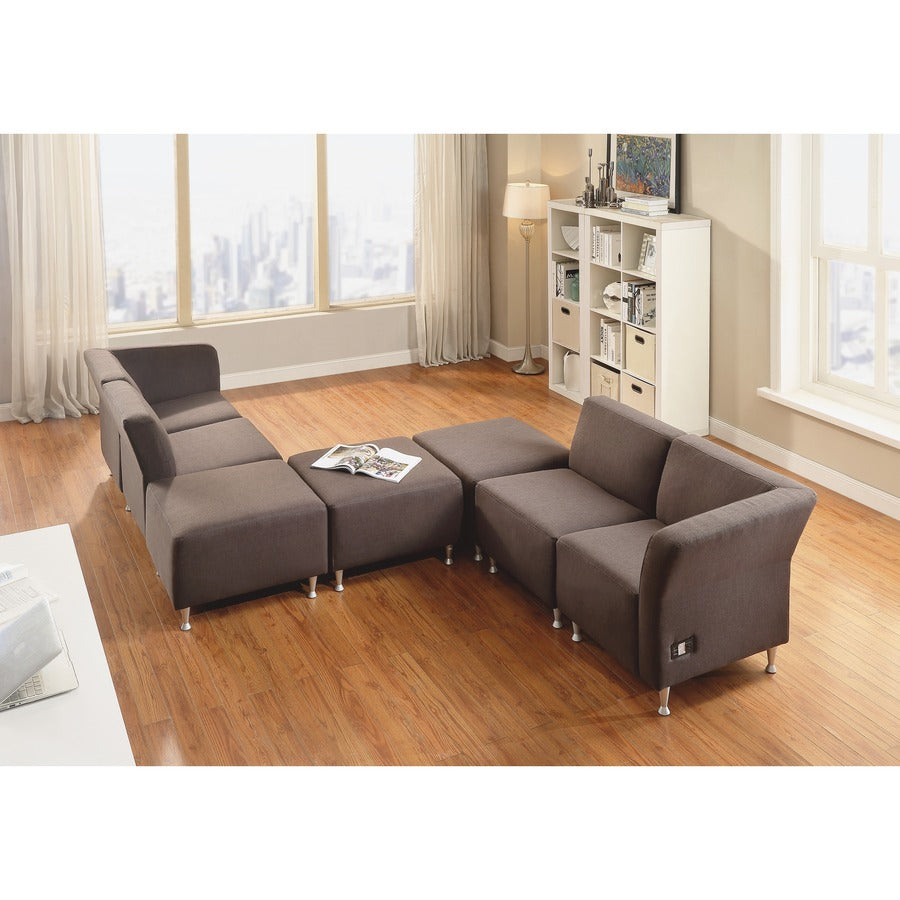 Lorell Fuze Modular Series Armless Lounge Chair - 86911