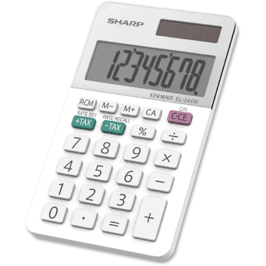 Sharp Calculators EL-244WB 8-Digit Professional Pocket Calculator - EL244WB