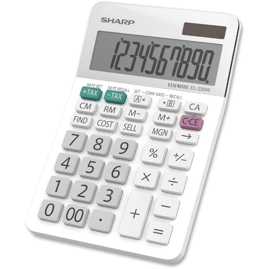 Sharp Calculators EL-330WB 10-Digit Professional Desktop Calculator - EL330WB