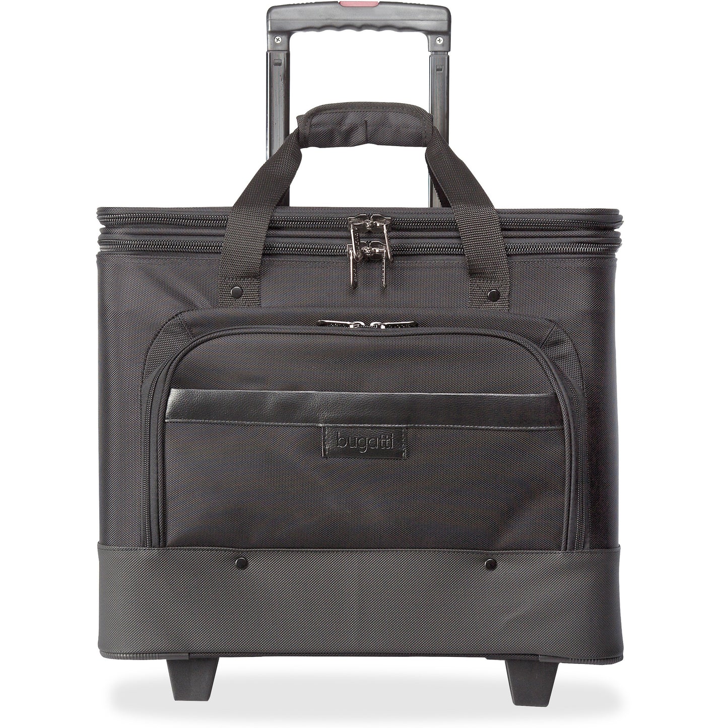 bugatti Business Carrying Case (Roller) for 17" Notebook, File, Accessories - Black