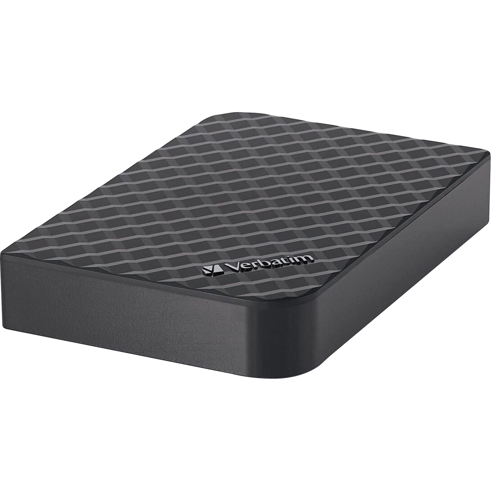 Verbatim Store 'n' Save 4 TB Desktop Hard Drive - External - Diamond Black
