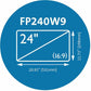 FP240W9 Privacy Screen for 24" Widescreen Monitors (16:9) - K52795WW