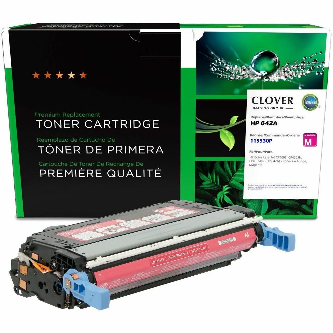CIG Remanufactured Laser Toner Cartridge 642A (HP 642A, HP CB403A) - Magenta - 1 Each