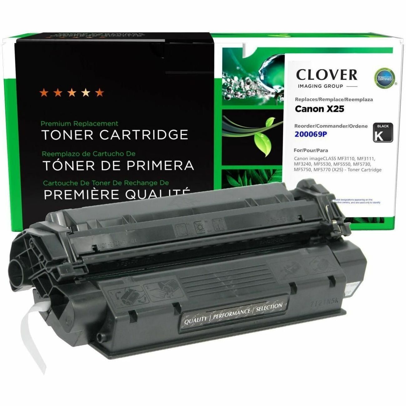 CIG Remanufactured Laser Toner Cartridge Canon 8489A001, Canon 8489A001AA, Canon 8489A002AA, Canon EP-27, Canon X25 - Black - 1 Each
