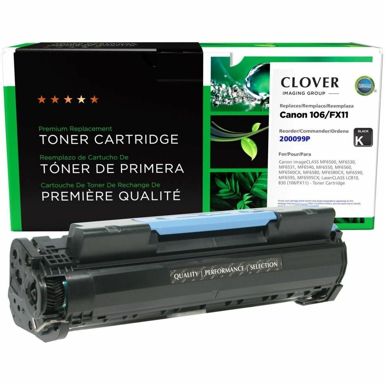 CIG Remanufactured Laser Toner Cartridge 0264B001AA, 1153B001AA - Black - 1 / Each