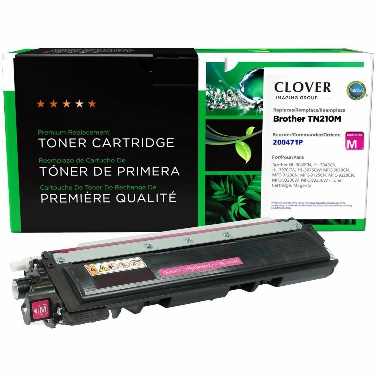 CIG Remanufactured Laser Toner Cartridge Brother TN210M - Magenta - 1 Each