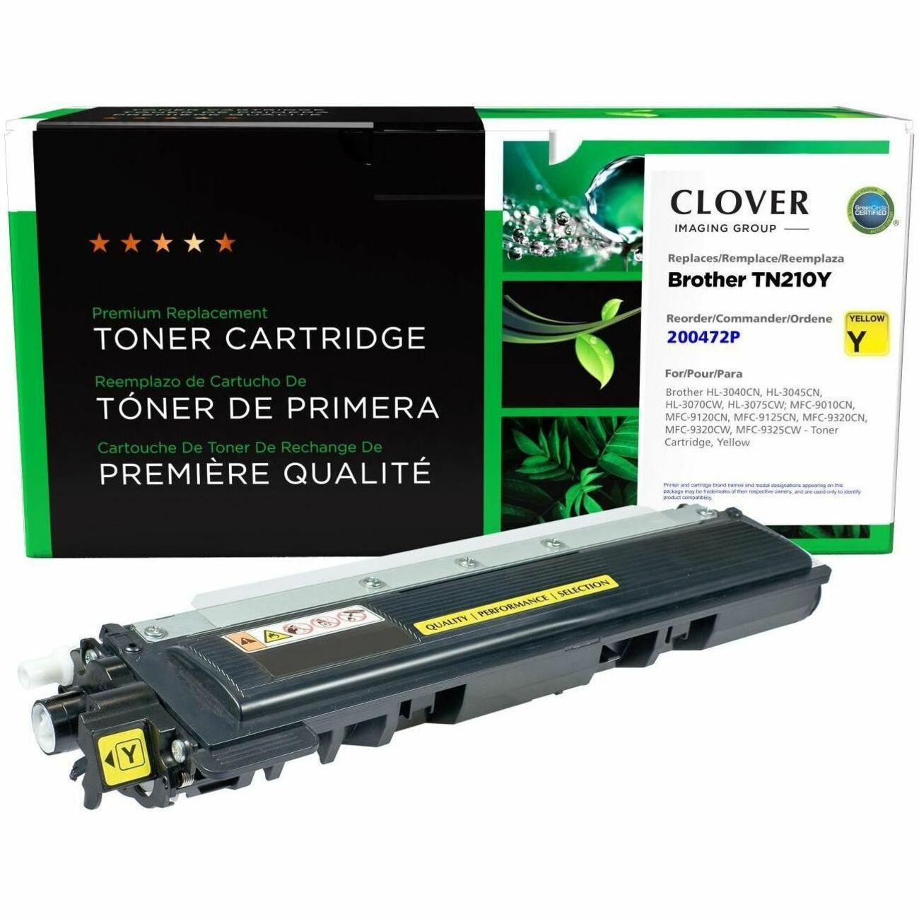 CIG Remanufactured Laser Toner Cartridge Brother TN210Y - Yellow - 1 Each