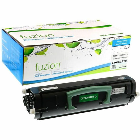fuzion - Alternative for Lexmark X264H21G Compatible Toner - Black