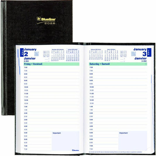 AGENDA 1D/P.BIL.8X5 BLACK