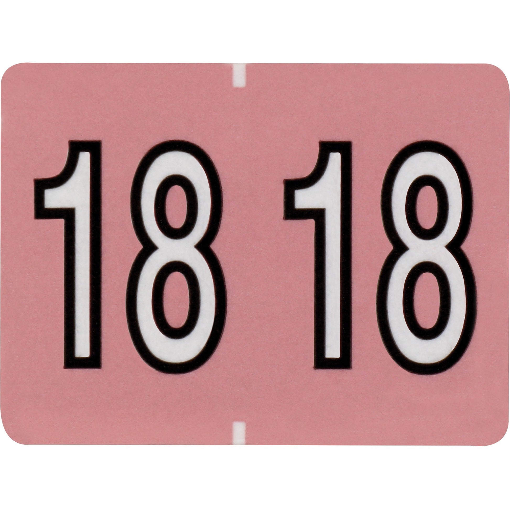 TOPS End Tab Year Labels - 2018 - Pink - 500/Pack