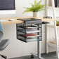 Safco Onyx Solid Top Horizontal Hanging Storage - 3242BL