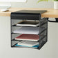 Safco Onyx Solid Top Horizontal Hanging Storage - 3242BL
