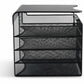 Safco Onyx Solid Top Horizontal Hanging Storage - 3242BL