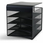 Safco Onyx Solid Top Horizontal Hanging Storage - 3242BL
