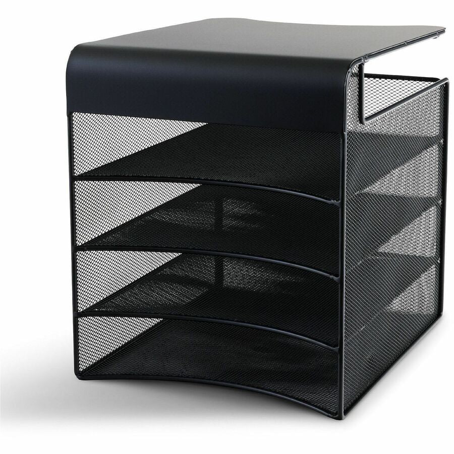 Safco Onyx Solid Top Horizontal Hanging Storage - 3242BL