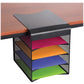 Safco Onyx Solid Top Horizontal Hanging Storage