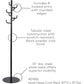 Safco Hook Head Coat Rack - 4241BL