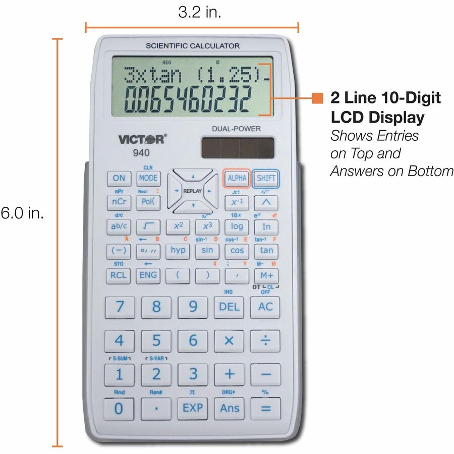 Victor Scientific Calculator with 2 Line Display - 940