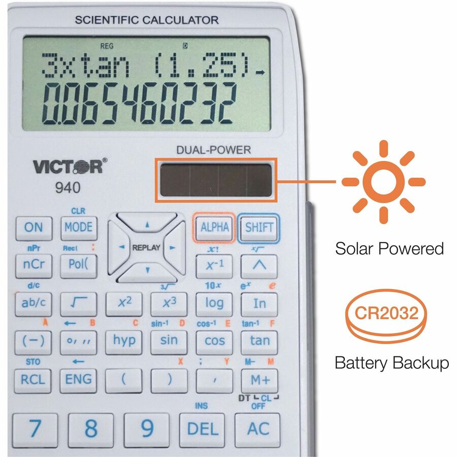 Victor Scientific Calculator with 2 Line Display - 940