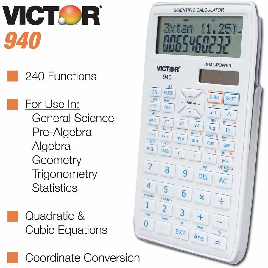 Victor Scientific Calculator with 2 Line Display - 940