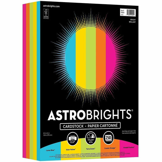 Astrobrights Color Card Stock - 5 Assorted Colours