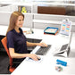 Fellowes PlushTouch Mouse Pad Wrist Rest - Gray Lattice - 9549702