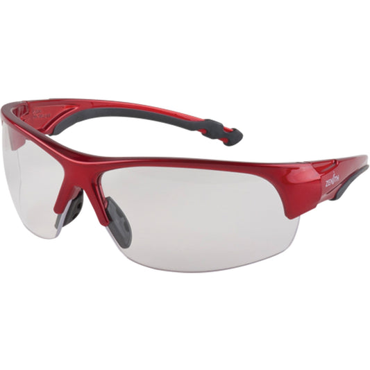 Zenith 1900 Anti-Fog Safety Glasses Red