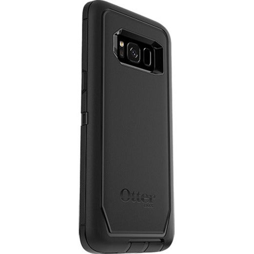 OtterBox Defender Rugged Carrying Case (Holster) Samsung Galaxy S8 Smartphone - Black - 77-54515