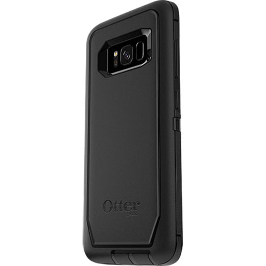 OtterBox Defender Rugged Carrying Case (Holster) Samsung Galaxy S8 Smartphone - Black - 77-54515