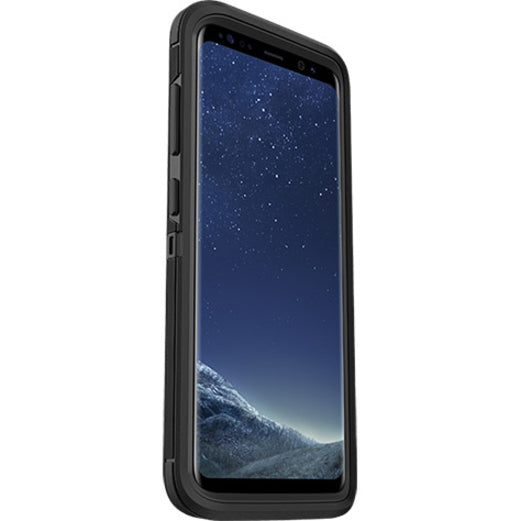 OtterBox Defender Rugged Carrying Case (Holster) Samsung Galaxy S8 Smartphone - Black - 77-54515