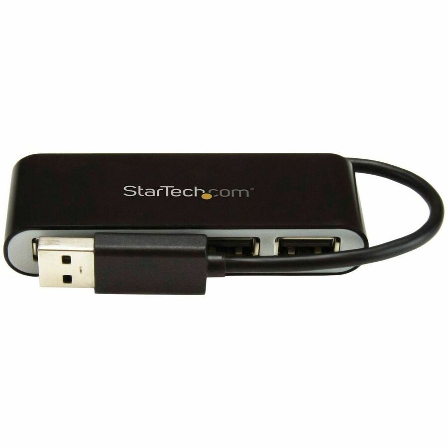 StarTech.com 4 Port Portable USB 2.0 Hub w/ Built-in Cable - 4 Port USB Hub - ST4200MINI2