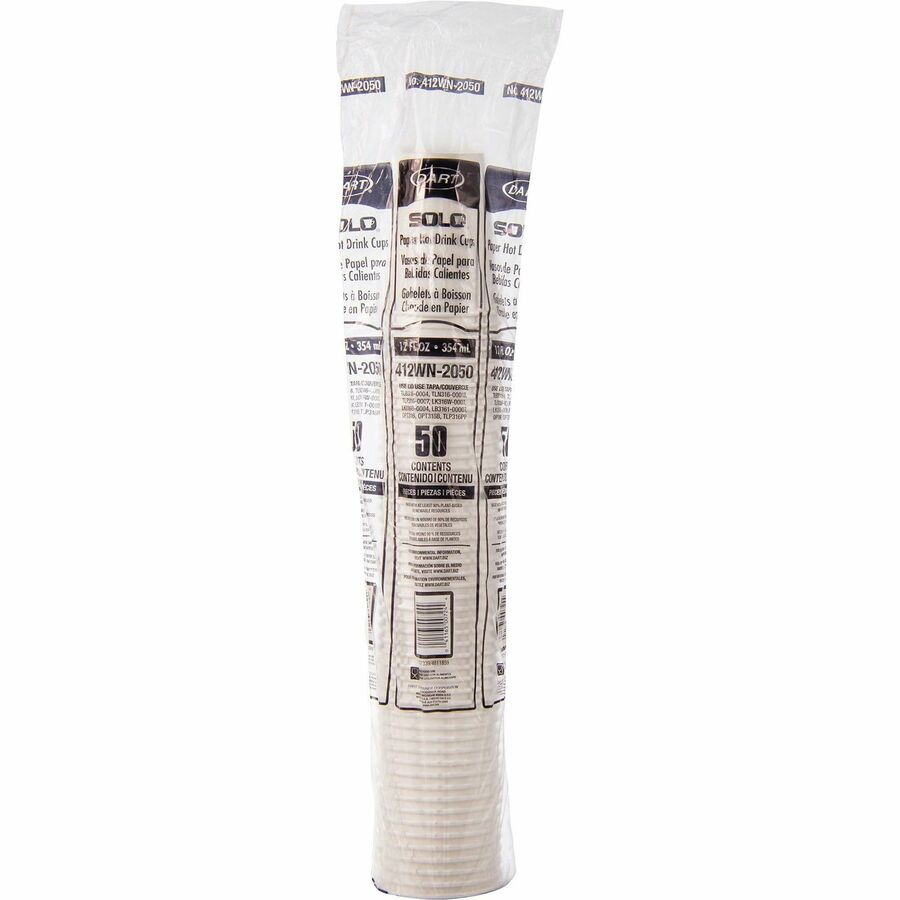 Solo 12 oz Disposable Hot Cups - 412WN2050
