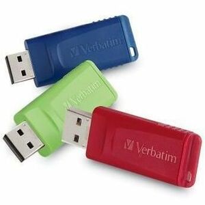 Microban 16GB Store 'n' Go USB Flash Drive - 3pk - Red, Green, Blue